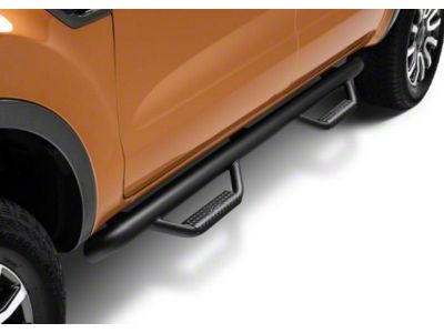 N-Fab Cab Length Nerf Side Step Bars; Textured Black (19-24 Ranger SuperCrew)