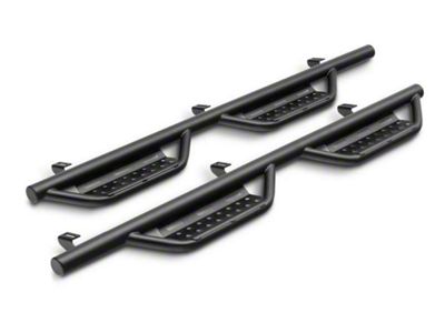 N-Fab Cab Length RS Nerf Side Step Bars; Textured Black (19-25 Ranger SuperCrew)