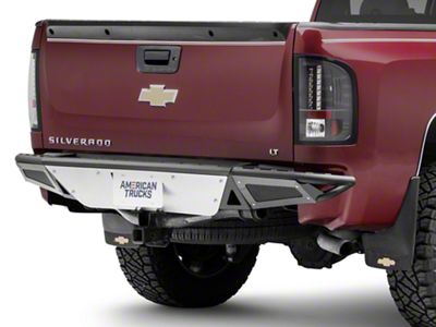 N-Fab R.B.S. Pre-Runner Rear Bumper with Skid Plate; Textured Black (07-13 Silverado 1500)