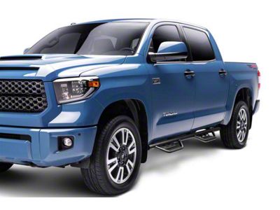N-Fab Cab Length RS Nerf Side Step Bars; Textured Black (07-13 Sierra 1500 Crew Cab)
