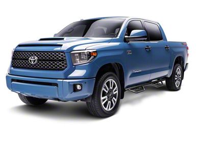 N-Fab Cab Length RS Nerf Side Step Bars; Textured Black (14-18 Sierra 1500 Crew Cab)
