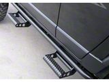 N-Fab Cab Length RKR Side Rails with Detachable Steps; Textured Black (20-25 Sierra 2500 HD Crew Cab)