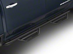 N-Fab Cab Length Podium Nerf Side Step Bars; Textured Black (20-26 Sierra 2500 HD Crew Cab)