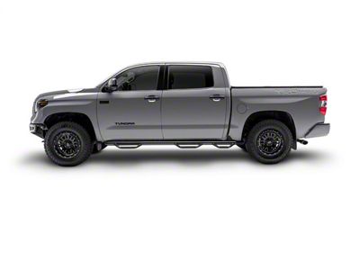 N-Fab Wheel 2 Wheel Bed Access Nerf Side Step Bars; Gloss Black (07-10 Sierra 2500 HD Extended Cab w/ 8-Foot Long Box; 11-14 6.0L Sierra 2500 HD Extended Cab w/ 8-Foot Long Box)