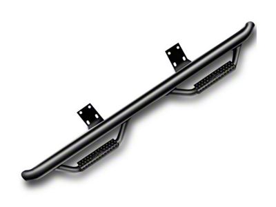 N-Fab Cab Length Nerf Side Step Bars; Textured Black (15-19 Sierra 3500 HD Crew Cab)