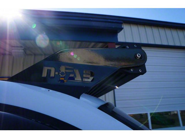 N-Fab 49 Series LED Light Bar Roof Top Light Bar Mount; Gloss Black (99-06 Silverado 1500)