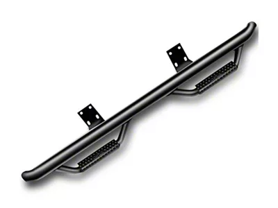 N-Fab Cab Length Nerf Side Step Bars; Textured Black (99-06 Silverado 1500 Extended Cab)