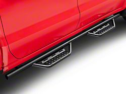 N-Fab Cab Length RS Nerf Side Step Bars; Textured Black (19-24 Silverado 1500 Crew Cab)