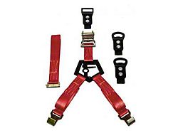 N-Fab Bed Mounted Rapid Tire Strap; Red 