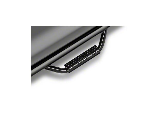 N-Fab Cab Length Nerf Side Step Bars; Textured Black (20-24 Silverado 3500 HD Regular Cab)