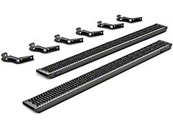 N-Fab Growler Fleet Sure Grip Running Boards; Textured Black (07-19 Silverado 3500 HD Crew Cab)