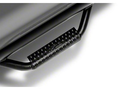 N-Fab Cab Length Nerf Side Step Bars; Textured Black (11-14 Silverado 3500 HD Crew Cab)