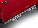 N-Fab Cab Length Podium Nerf Side Step Bars; Polished Stainless (20-26 Silverado 3500 HD Crew Cab)