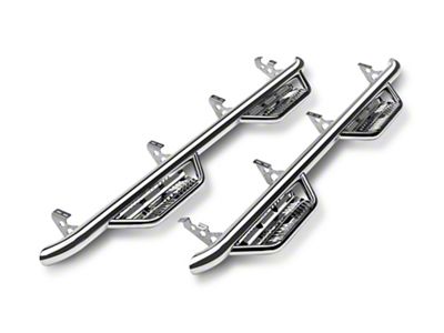 N-Fab Cab Length Podium Nerf Side Step Bars; Polished Stainless (11-16 F-250 Super Duty SuperCab)