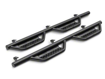 N-Fab Cab Length RS Nerf Side Step Bars; Textured Black (17-25 F-250 Super Duty SuperCrew)