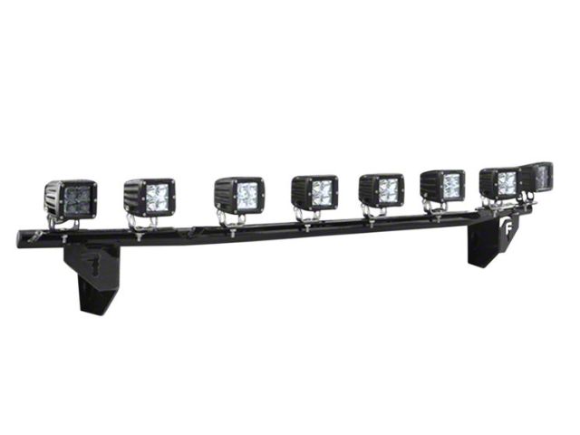 N-Fab Front Light Mount Bar with Multi-Mount; Gloss Black (17-24 F-250 Super Duty)