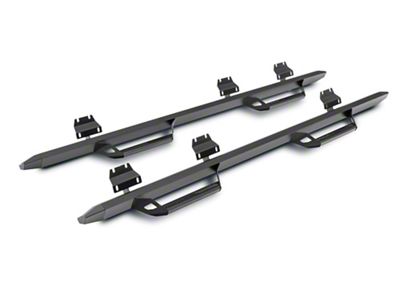 N-Fab Predator Pro Nerf Side Step Bars; Textured Black (11-16 F-250 Super Duty SuperCrew)