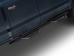 N-Fab Cab Length Podium Nerf Side Step Bars; Textured Black (17-26 F-250 Super Duty SuperCrew)
