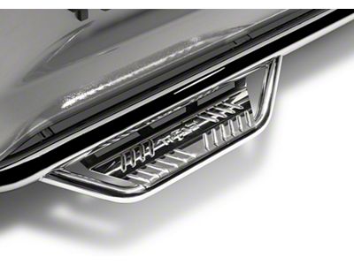 N-Fab Wheel 2 Wheel Podium Bed Access Nerf Side Step Bars; Polished Stainless (17-25 F-250 Super Duty SuperCrew w/ 6-3/4-Foot Bed)