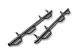 N-Fab Wheel 2 Wheel Bed Access Nerf Side Step Bars; Gloss Black (11-16 F-250 Super Duty SuperCab w/ 8-Foot Bed)