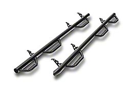 N-Fab Wheel 2 Wheel Bed Access Nerf Side Step Bars; Textured Black (17-24 F-250 Super Duty SuperCrew w/ 8-Foot Bed)