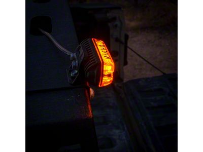 Nacho Offroad Technology NANO Amber/Red LED Lights; Scene Beam; 2-Pack (Universal; Some Adaptation May Be Required)