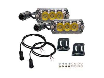 Nacho Offroad Technology NANO White LED Lights; Drive Beam; 2-Pack (Universal; Some Adaptation May Be Required)