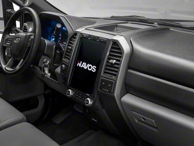 Navos by Linkswell Gen 5 12.10-Inch T-Style Radio with 360 Camera and Bang and Olufsen Adapters (18-19 F-250 Super Duty w/ Factory 360 Camera & B&O Sound System)