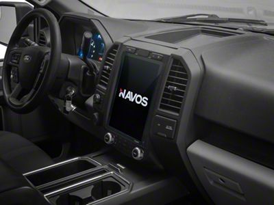Navos Gen 5 12.10-Inch T-Style Radio with A/C Adapter Harness for Fleet Trucks (17-22 F-250 Super Duty XL)