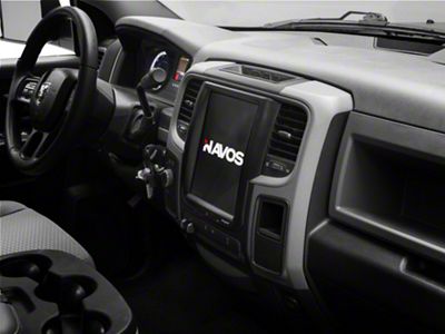 Navos Gen 5 10.40-Inch T-Style Radio with Factory Mirror Back-Up Camera Adapter (14-18 RAM 1500)