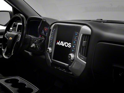 Navos Gen 5 12.10-Inch T-Style Radio with Dash Mount USB/HDMI/AUX Replacement Bezel (15-19 Sierra 3500 HD)