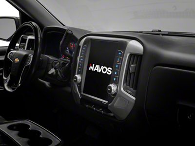 Navos by Linkswell Gen 5 12.10-Inch T-Style Radio with Bose Adapter for Full Screen OE-Style Radio Upgrade (16-18 Silverado 1500)
