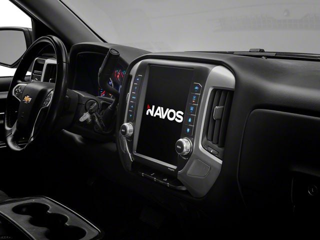 Navos Gen 5 12.10-Inch T-Style Radio with Dash Mount USB/HDMI/AUX Replacement Bezel (14-18 Silverado 1500)