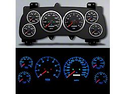 New Vintage USA Performance II Series Direct Fit Gauge Kit; Black (99-02 RAM 2500)