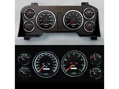 New Vintage USA Performance Series Direct Fit Gauge Kit; Black (94-98 RAM 2500)