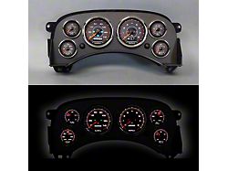 New Vintage USA CFR Series Direct Fit Gauge Kit; Red (99-06 Silverado 1500)