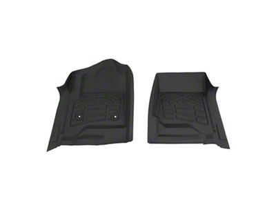 RedRock Sure-Fit Front Floor Liners; Black (14-18 Sierra 1500)