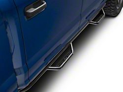N-Fab Cab Length Nerf Side Step Bars; Gloss Black (15-26 F-150 SuperCrew)