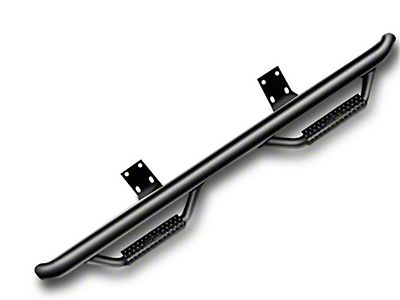 TAC Black Side Step Nerf Bars For 2001-2003 Ford F150 Supercrew Cab (4-Door) – 3-Inch Round