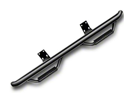N-Fab Cab Length Nerf Side Step Bars; Textured Black (04-08 F-150 SuperCab)