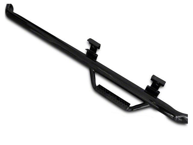 N-Fab Cab Length Nerf Side Step Bars; Gloss Black (15-24 F-150 Regular Cab)