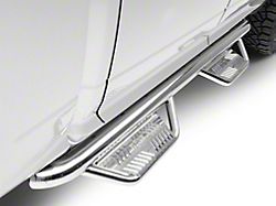 N-Fab Cab Length Podium Nerf Side Step Bars; Polished Stainless (09-18 RAM 1500 Crew Cab)