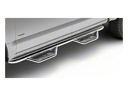N-Fab Cab Length Podium Nerf Side Step Bars; Polished Stainless (14-18 Sierra 1500 Crew Cab)