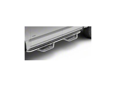 N-Fab Cab Length Podium Nerf Side Step Bars; Polished Stainless (14-18 Sierra 1500 Crew Cab)