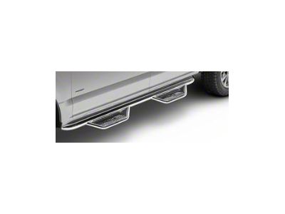 N-Fab Cab Length Podium Nerf Side Step Bars; Polished Stainless (14-18 Silverado 1500 Double Cab)