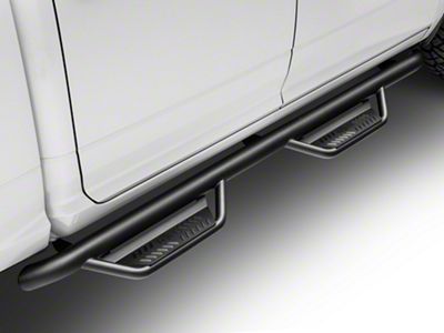 N-Fab Cab Length Podium Nerf Side Step Bars; Textured Black (09-18 RAM 1500 Crew Cab)