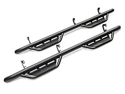 N-Fab Cab Length Podium Nerf Side Step Bars; Textured Black (14-18 Sierra 1500 Crew Cab)