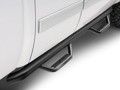 N-Fab Cab Length Nerf Side Step Bars; Textured Black (07-13 Silverado 1500)