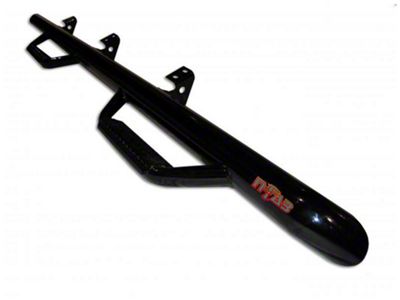 N-Fab Wheel 2 Wheel Bed Access Nerf Side Step Bars; Textured Black (07-13 Silverado 1500, Excluding Extended Cab w/ 5.80-Foot Short Box)