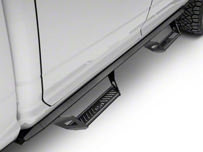 N-Fab Predator Pro Nerf Side Step Bars; Textured Black (09-18 RAM 1500 Quad Cab, Crew Cab)